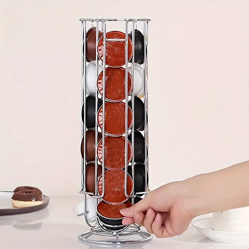 Coffee Equipment Rack - Coffee Capsule Display Rack Rotatable Storage