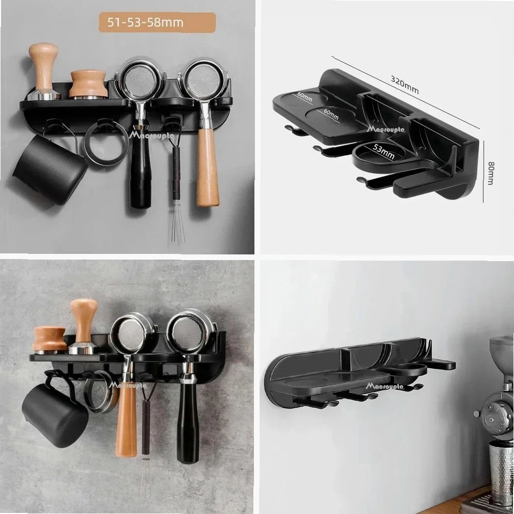 Coffee Equipment Rack - Wall Mount Coffee Organizer Rack for