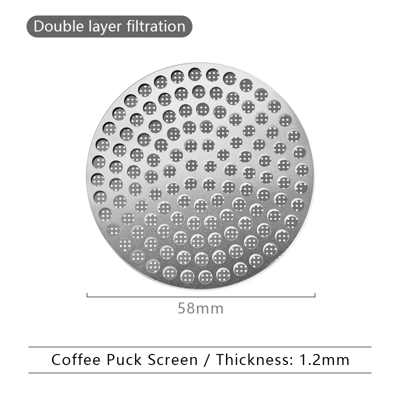 Puck Screen Mesh - Universal 51/53/58mm Coffee Puck Screen Stainless