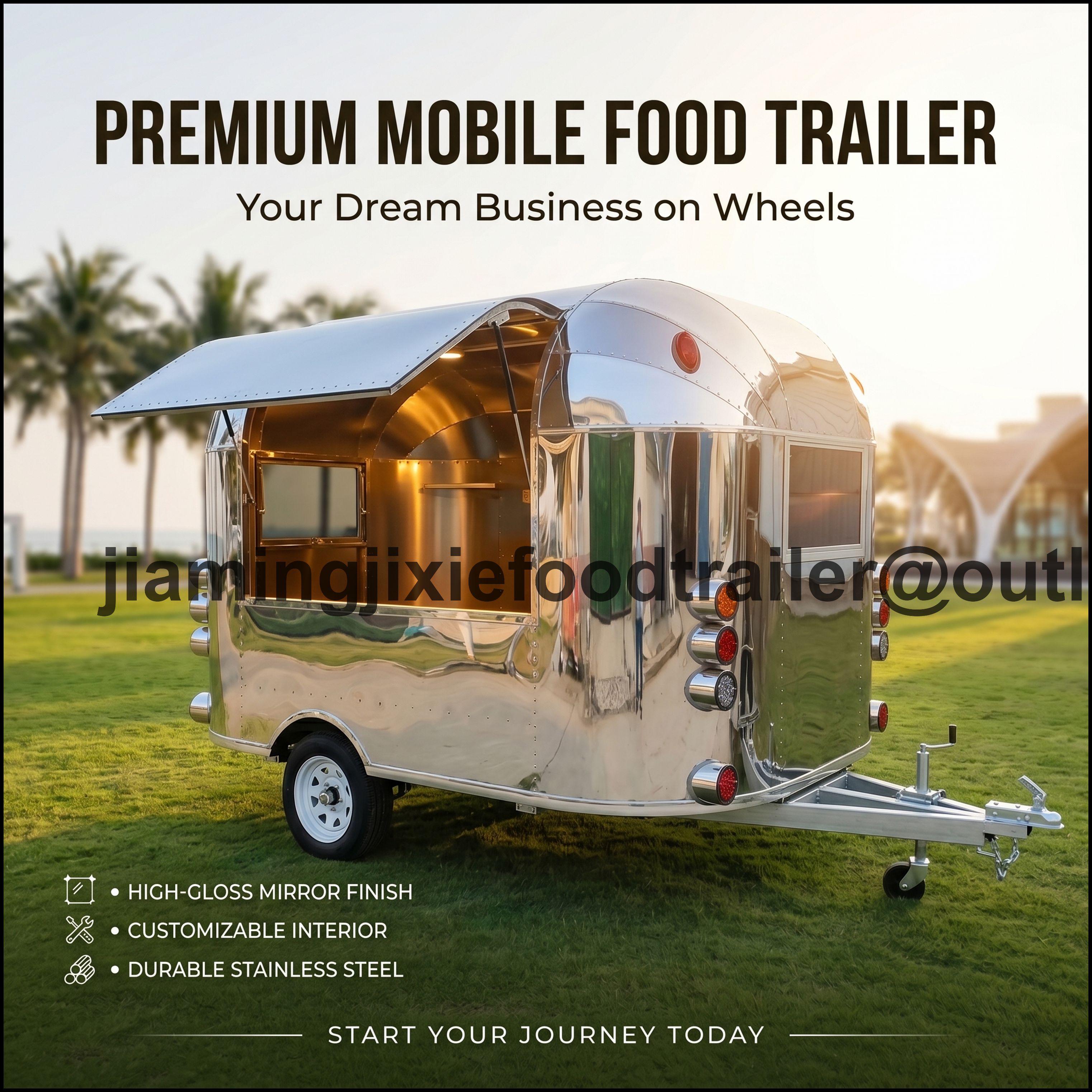 Coffee Equipment China - Small Ice Cream Bbq Coffee Trailers