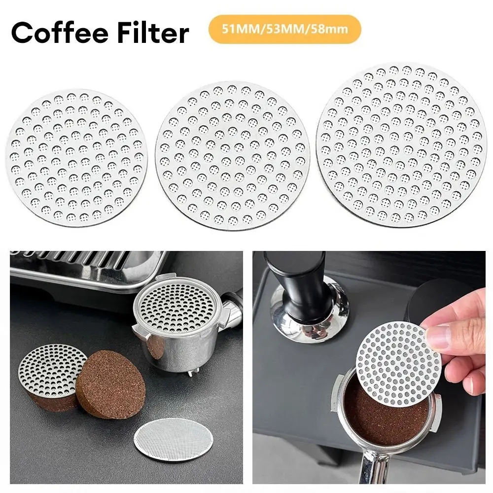Puck Screen Mesh - 51/53/58mm Reusable Coffee Puck Screen 304