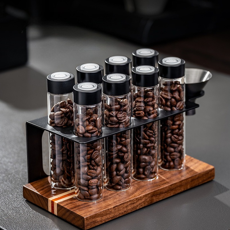 JUSTINLAU Glass Coffee Bean St - đánh giá và giá Coffee Equipment Rack