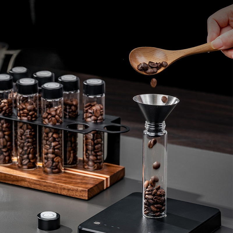 JUSTINLAU Glass Coffee Bean St - đánh giá và giá Coffee Equipment Rack