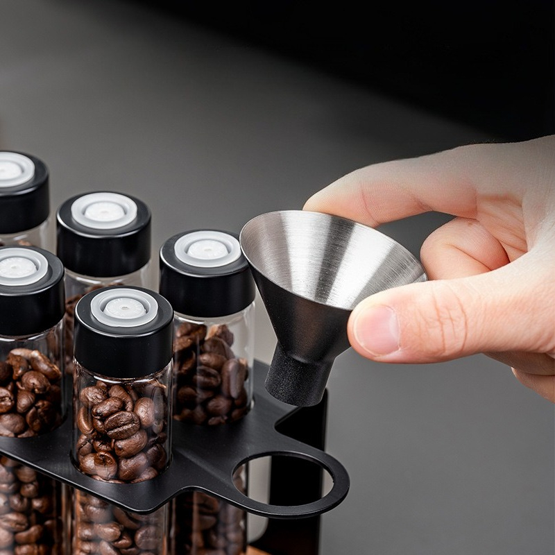 JUSTINLAU Glass Coffee Bean St - đánh giá và giá Coffee Equipment Rack