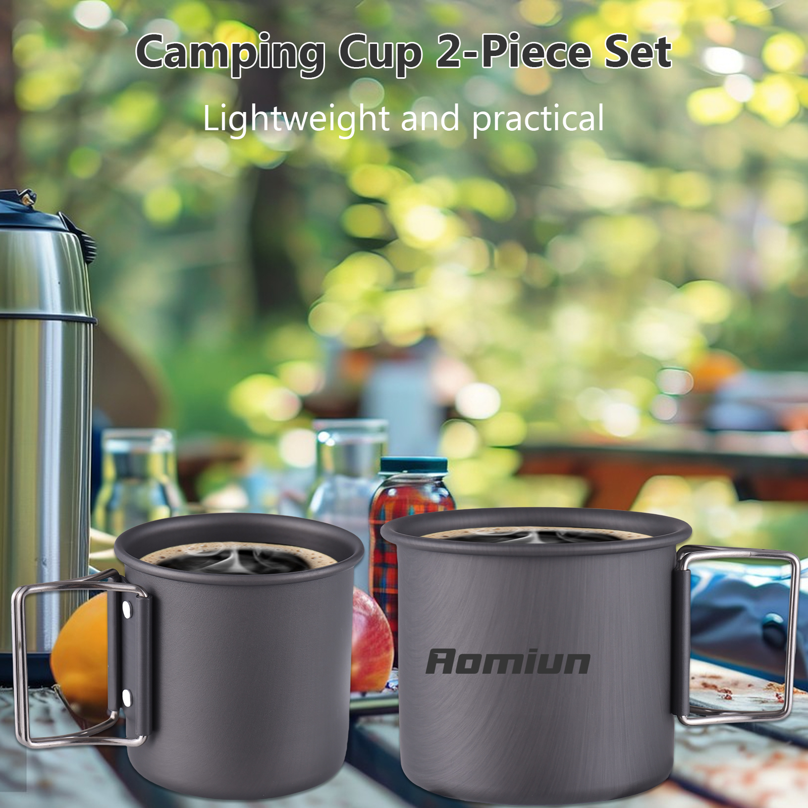 2 Pcs Camping Mug Outdoor Coff - đánh giá và giá Coffee Equipment And Supplies