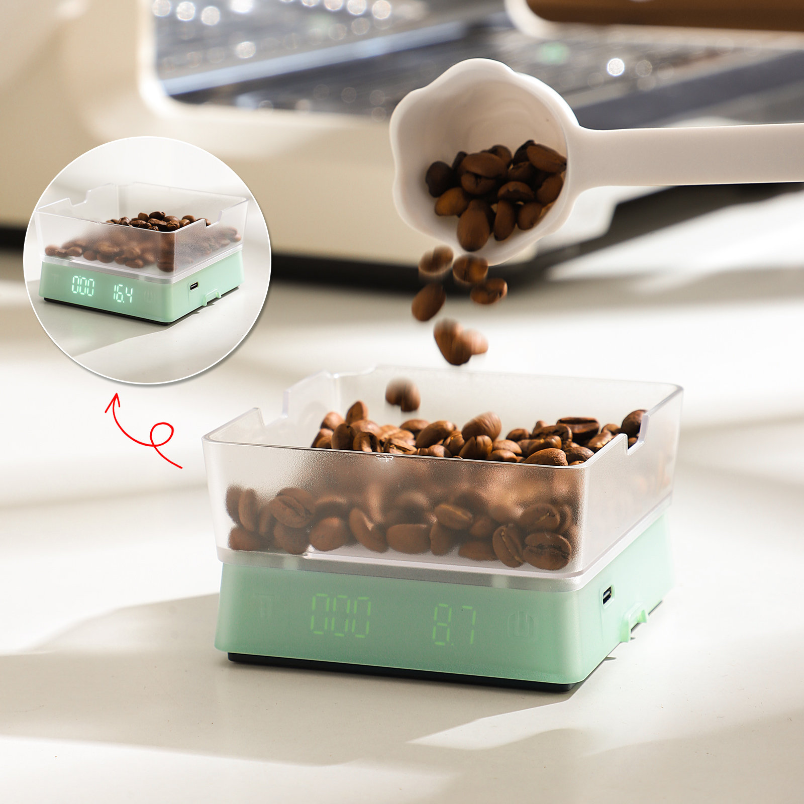Bincoo electronic coffee scale - đánh giá và giá Coffee Equipment Machine