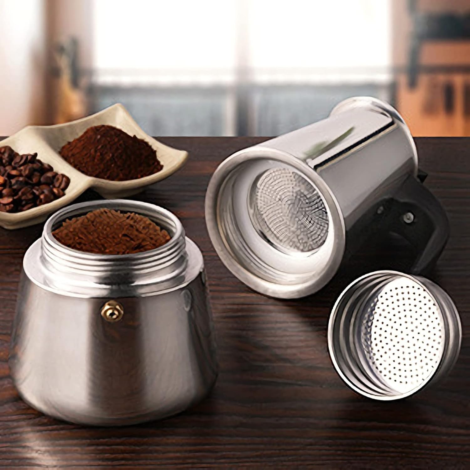 4/6/9 Cups Moka Pot Caffe Mach - đánh giá và giá Coffee Equipment Machine