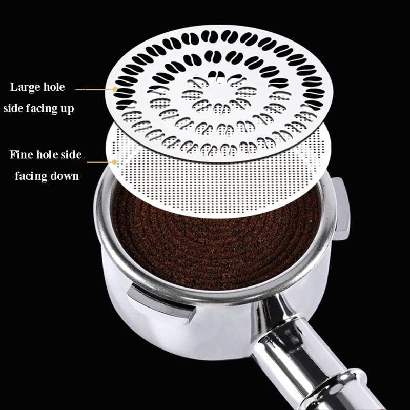 51/53/58mm Double Layer Coffee - đánh giá và giá Puck Screen Mesh