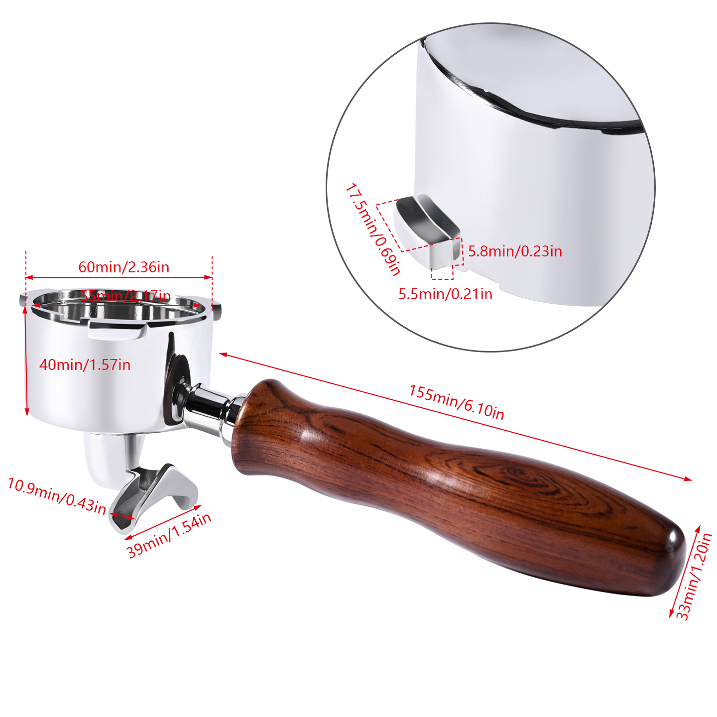 51mm Double Spout Coffee Porta - đánh giá và giá Coffee Equipment Machine