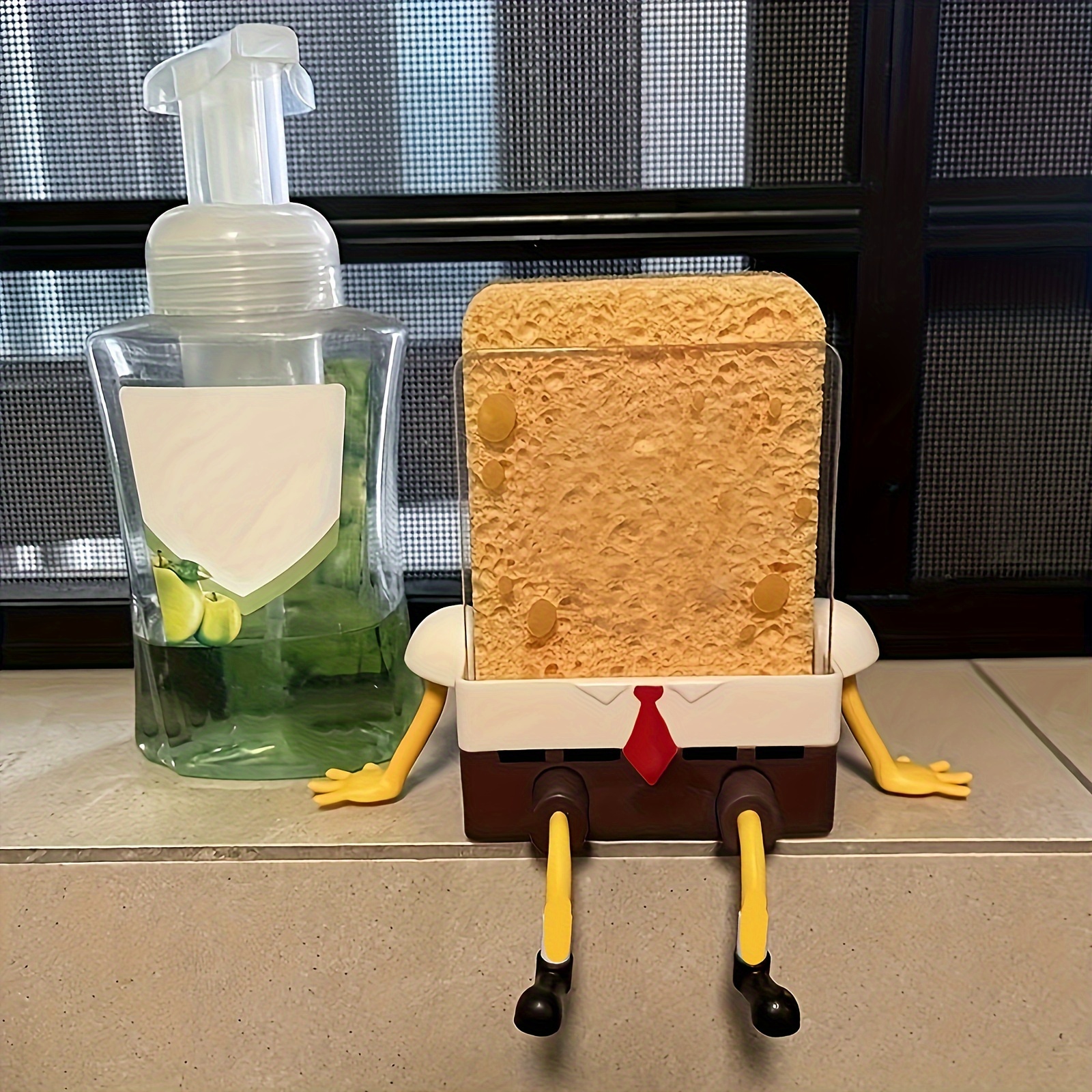 1pc Cartoon Sponge Drain Rack  - đánh giá và giá Coffee Equipment Rack
